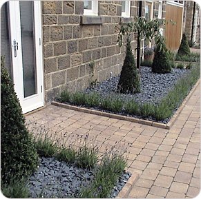 Stylish Front Garden Design Pool-